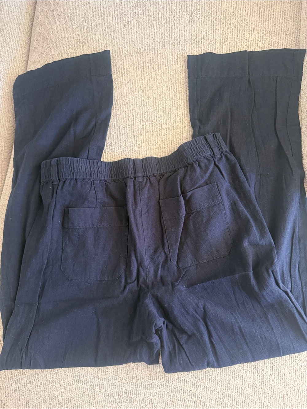 Talbots Navy Easy Drawstring Pant - Picture 3 of 3
